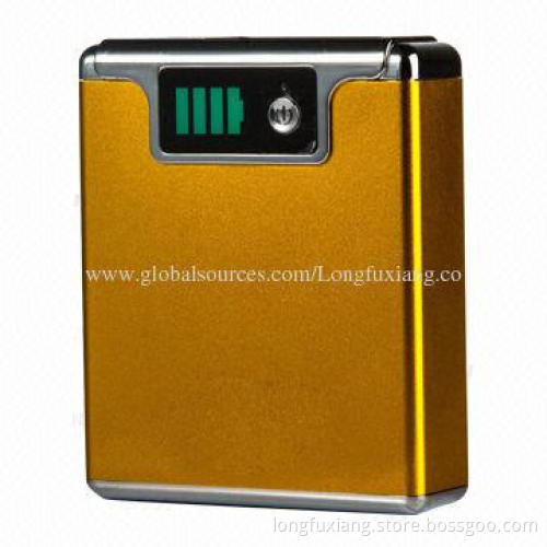 Universal Portable Power Bank with 7,500mAh, LED Flashlight